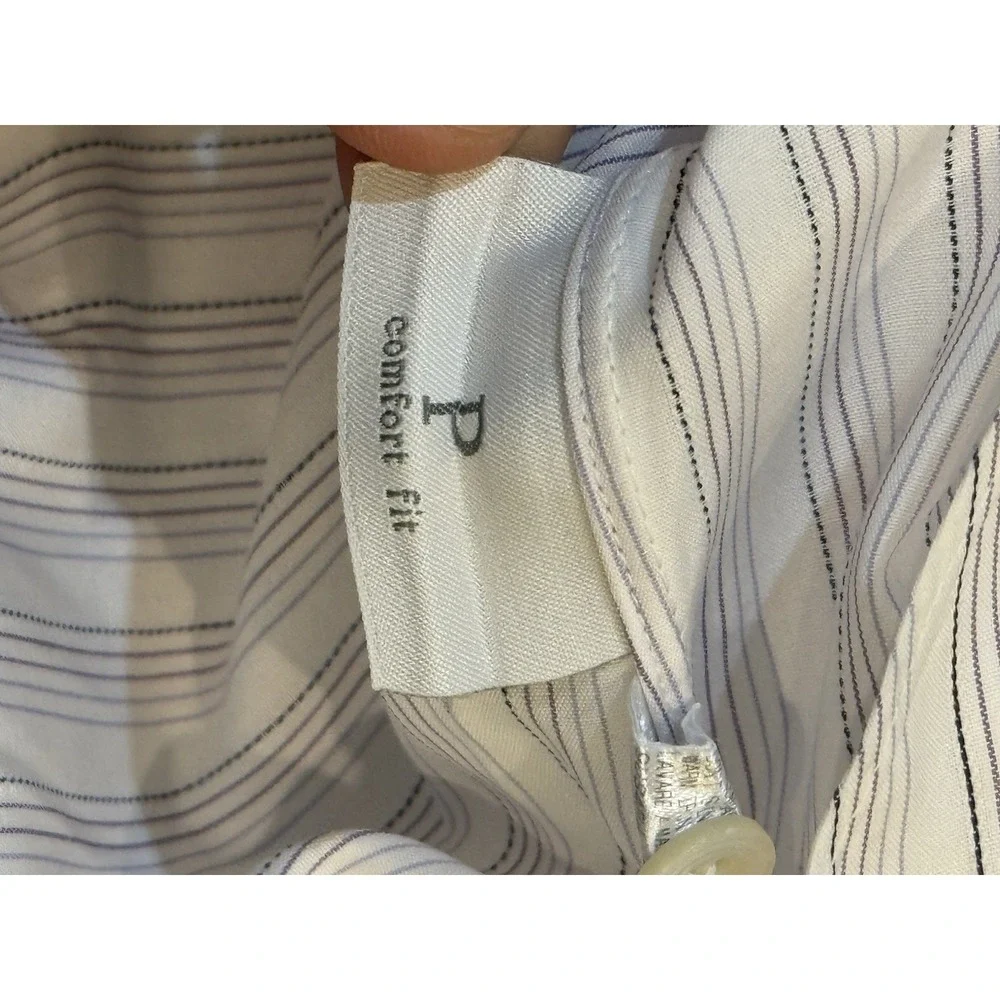 ERMENEGILDO ZEGNA Su Misura Comfort Fit Long Sleeve Striped Casual Shirt Large